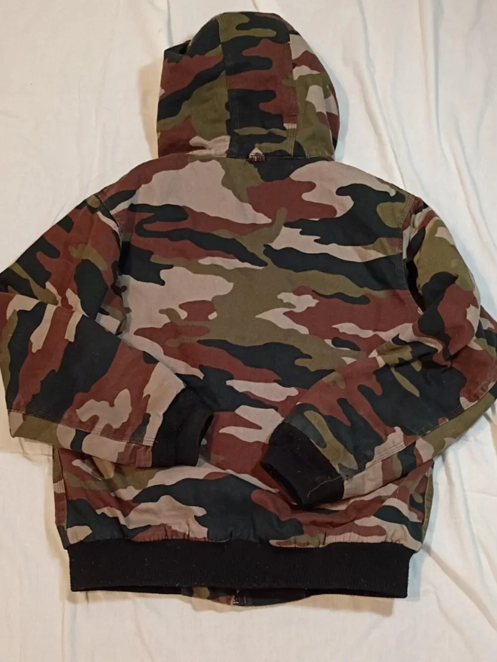 Walls Blizzard Pruf/Hooded Jacket/Boys XL 16-18/Camo Canvas Hunting Outdoor Coat